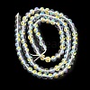 Transparent Electroplate Glass Beads Strands GLAA-T032-T4mm-C18-2