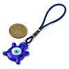 Evil Eye Lampwork Pendant Decorations HJEW-JM01274-4