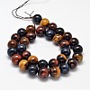 Natural Tiger Eye Beads Strands G-L446-02-12mmm-2