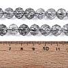 Crackle Transparent Glass Beads Strands GLAA-N063-10mm-02-2