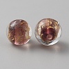 Handmade Gold Sand Lampwork Beads LAMP-WH0011-03B-04-2