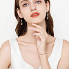 200Pcs 2 Styles ABS Plastic Imitation Pearl Pendants SACR-HS0001-02-6