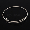 Adjustable Iron Expandable Bangle Making BJEW-R038-P-1