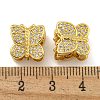 Rack Plating Brass Micro Pave Cubic Zirconia Beads KK-I718-42G-3