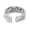 304 Stainless Steel Cuff Rings for Women RJEW-M019-54P-3