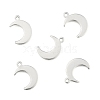 Tarnish Resistant Crescent Moon Stainless Steel Charms Pendants STAS-Q168-06-2