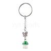 Alloy Imitation Pearl Acrylic Plastic Keychain KEYC-JKC01162-3