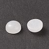 Natural White Jade Cabochons G-P393-R69-8MM-5