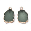 Natural Green Aventurine Pendants G-N326-41E-2