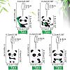  5Pcs 5 Style Silicone Panda Keychain KEYC-NB0001-19-5