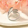 304 Stainless Steel Open Cuff Rings for Unisex RJEW-R010-07S-3