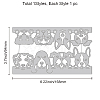 Carbon Steel Cutting Dies Stencils DIY-WH0309-781-6