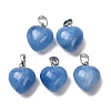 Dyed & Heated Natural Agate Pendants G-I311-A48-G-1