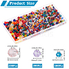 1000Pcs Faceted Rondelle Transparent Glass Beads GLAA-SP0001-28-2