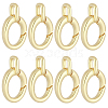 8Pcs Brass Spring Gate Rings KK-BBC0028-43G-7