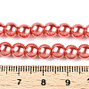 Baking Painted Pearlized Glass Pearl Round Bead Strands HY-Q003-6mm-77-A-2