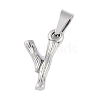 Non-Tarnish 304 Stainless Steel Pendants STAS-F235-01P-Y-1