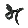 Alloy Snake Open Cuff Rings RJEW-K275-75EB-2
