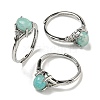 Oval Natural Amazonite Rings RJEW-Q818-01P-01A-1