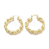Brass Hoop Earrings EJEW-H104-11G-2
