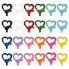 24Pcs 12 Colors Spray Painted Eco-Friendly Alloy Lobster Claw Clasps FIND-PH0003-34-1