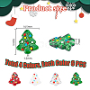 24Pcs 4 Colors Handmade Bumpy Glass Beads Strands LAMP-PH0001-33-2