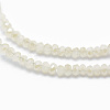 Electroplate Glass Beads Strands X-EGLA-J144-HR-C02-3