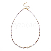 Beaded Necklaces NJEW-JN03075-01-1