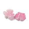 Two-tone Opaque Acrylic Bead Caps OACR-G034-03G-2