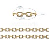 Brass Cable Chains X-CHC-034Y-G-3