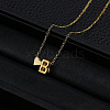 Alloy Letter Heart Pendant Necklaces for Women WGBB55E-24-1