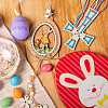 3Pcs 3 Styles Easter Poplar Plywood Cutouts DIY-WH0622-311B-5