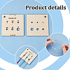 4pcs Wood Thread Winding Boards AJEW-OC0005-38-4