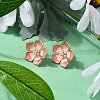 304 Stainless Steel Enamel Stud Earrings EJEW-Z081-04G-1