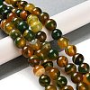 Natural Striped Agate/Banded Agate Beads Strands G-Z060-A01-C18-2