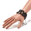 Braided Nylon Thread Lava Rock Beaded Bracelet BJEW-JB07497-3