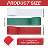 ARRICRAFT 3 Rolls 3 Colors Sparkle Polyester Grosgrain Ribbons OCOR-AR0001-56-2