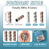 30Pcs 3 Colors Rack Plating Aluminum Beads ALUM-TA0001-04-4