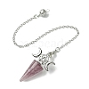 Natural Strawberry Quartz Cone Dowsing Pendulum Big Pendants G-C114-01P-15-2