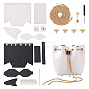 DIY Imitation Leather Knitting Crochet Bowknot Bucket Bags GN-TAC0001-06B-1