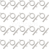 SUNNYCLUE 40Pcs 304 Stainless Steel Ring Toggle Clasps STAS-SC0007-42C-1