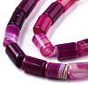 Natural Striped Agate/Banded Agate Beads Strands G-T131-70A-3