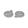 Chakra 304 Stainless Steel Charms STAS-F300-05P-2