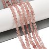 Natural Strawberry Quartz Beads Strands G-H087-C03-01-2