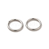 Tarnish Resistant 304 Stainless Steel Open Jump Rings A-STAS-Q186-02-10x1.2-2