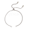 304 Stainless Steel Cable Chain Twisted Chain Slider Bracelet Making AJEW-JB01509-02-1