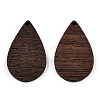 Natural Wenge Wood Pendants WOOD-T023-28B-01-2