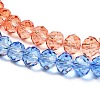 Transparent Painted Glass Beads Strands X1-DGLA-A034-T8mm-A02-4