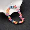 Unisex Synthetic Crackle Quartz Chips Beads Stretch Bracelets BJEW-S143-18-1-1