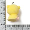 Flocking Resin Pendants RESI-D072-03B-3